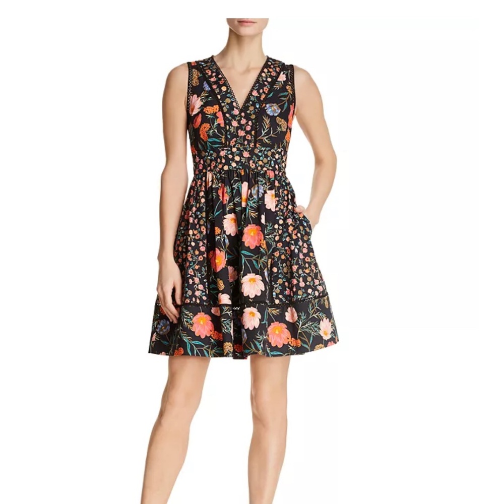 kate spade new york Mixed Blossom Fit-and-Flare Dress
